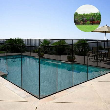 Costway 4'X48' Swimming Pool Fence Garden Fence Child Barrier Safety ...