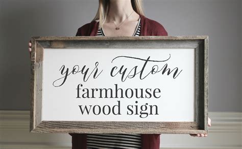 Design Your Own Custom Farmhouse Sign for Home - Custom Wood Sign - Ga ...