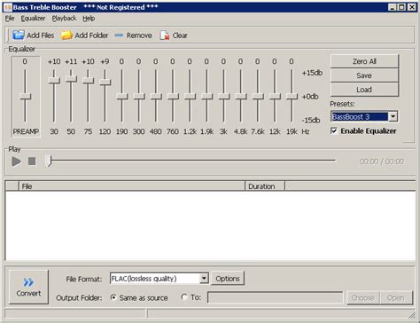 Bass Treble Booster Software Informer: Screenshots
