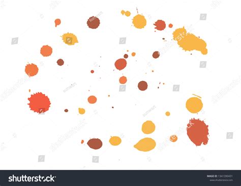 Paint Splatter Background Orange Ink Splash Stock Vector (Royalty Free ...