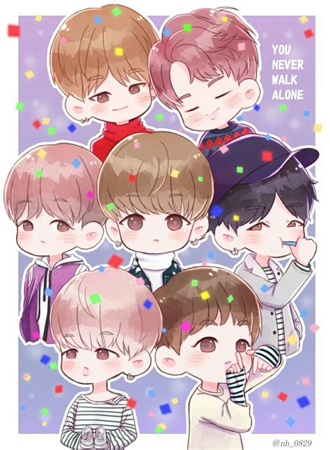 Gambar Kartun Bts Cute