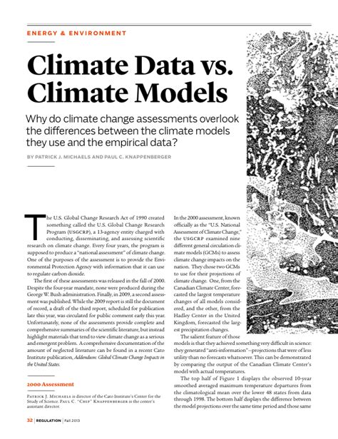 Climate Data vs. Climate Models: Why do climate change assessments ...