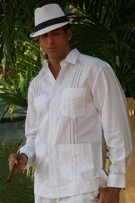 Classic Cuban Wedding Shirt | Cuba fashion, Wedding shirts, Guayabera shirt