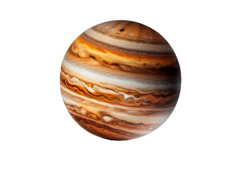 Planet Jupiter on transparent background, created with 23450286 PNG