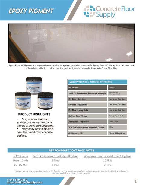 Epoxy Color Pigment | Concrete Floor Supply