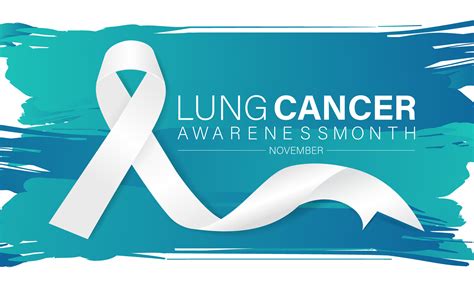 Lung cancer awareness month - November .Banner, poster, card ...