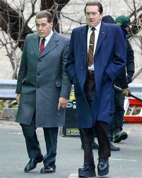 Al Pacino & Robert De Niro on set of The Irishman movie 🎬 . .⠀ .⠀ .⠀ # ...