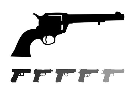 Handgun Silhouettes - Download Free Vector Art, Stock Graphics & Images