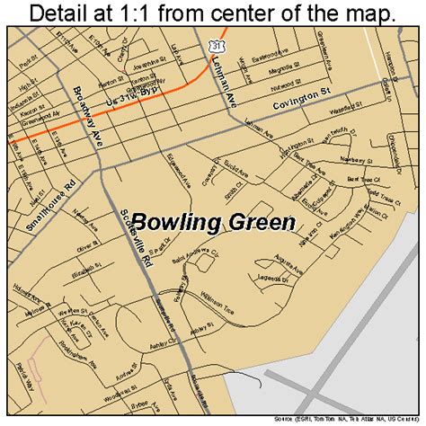 Bowling Green Kentucky Street Map 2108902