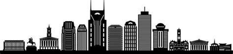 NASHVILLE SKYLINE Outline Silhouette Vector Svg Eps Jpg Png - Etsy Denmark