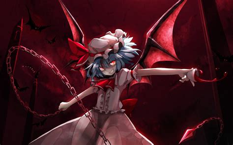 Anime Touhou Remilia Scarlet Wallpaper | Touhou anime, Anime, Dark ...