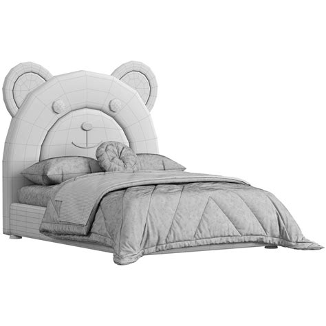 Teddy Bear Kids Bed 3D - TurboSquid 2173345