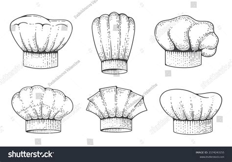 Chef Hat Sketch Vintage Engraving Style Stock Vector (Royalty Free ...