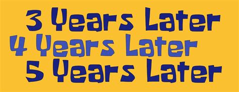 Years Later Spongebob Font 3/4/5 Svg, Png, Jpg Art - Etsy