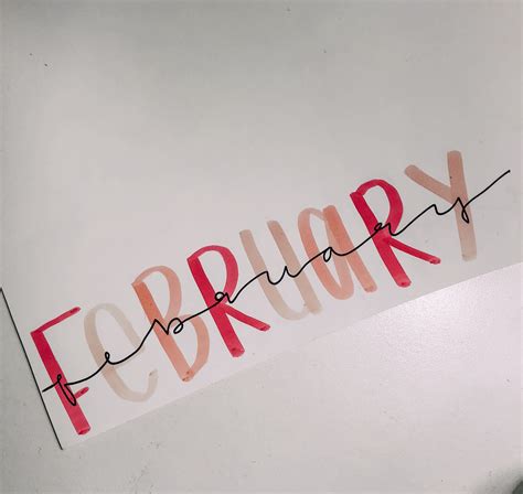 Calligraphy February Script | Leticia Camargo