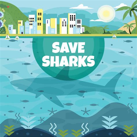 Save Sharks Campaign 2530990 Vector Art at Vecteezy