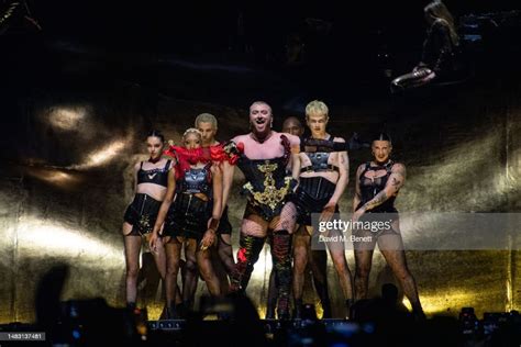 Sam Smith performs at The O2 Arena during their GLORIA tour on April ...