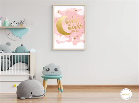 Twinkle twinkle little star nursery wall art digital print | Etsy