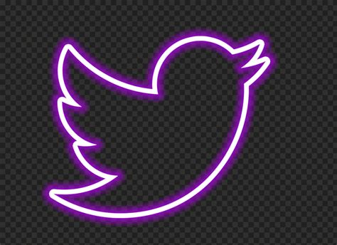 Neon Purple Aesthetic Twitter Logo - img-gleep