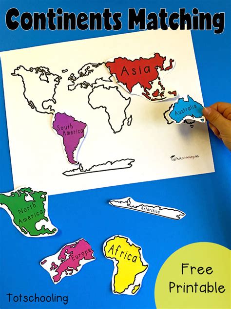 Continents And Oceans Activity