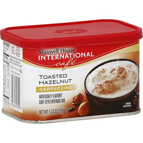 Maxwell House International Toasted Hazelnut Cappuccino Cafe-Style ...