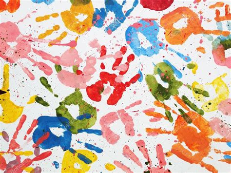 Hands kids color art wallpaper — Stock Photo © h.santima.gmail.com ...