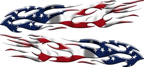 American Flag Flames Truck Vinyl Graphics | Xtreme Digital GraphiX