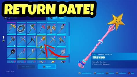 STAR WAND PICKAXE RETURN RELEASE DATE IN FORTNITE 2022! - YouTube