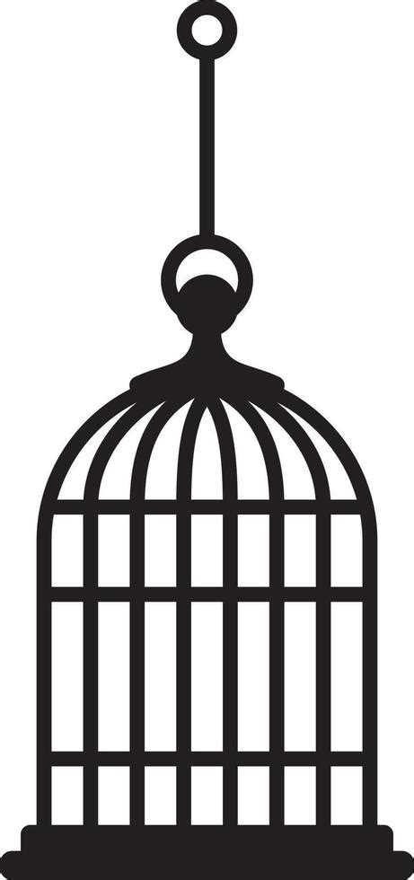 Simple Birdcage silhouette 4791214 Vector Art at Vecteezy