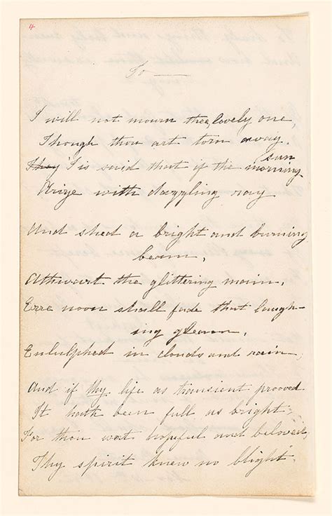 “To ——, p. 4 | Collection of Poems by Anne Brontë, 1842–45 | The Morgan ...