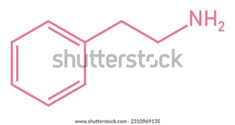 Chemical Structure Phenethylamine C8h11n Chemical Resources Stock ...