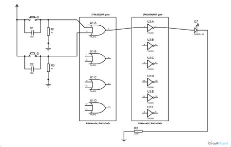 NOR Gate Circuit Diagram & Working Explanation