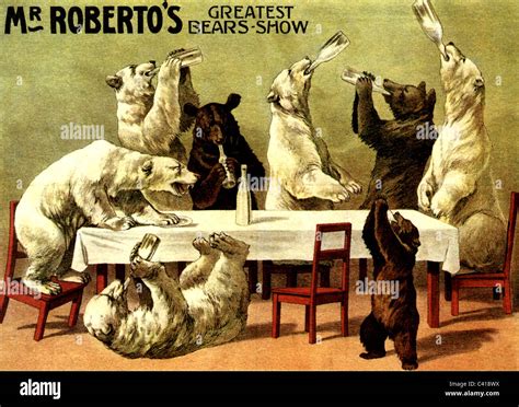 circus, animal, training, bears, "Mr. Roberto's Greatest Bears Show ...