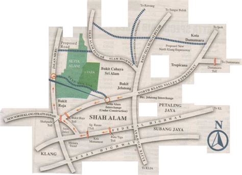 Map Of Shah Alam