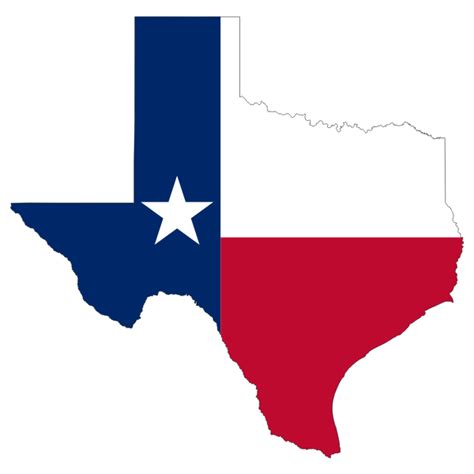 Texas State Flag Map | Free SVG