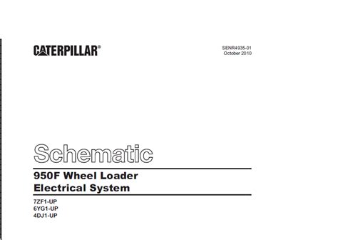 Cat 950F Wheel Loader Electrical System Schematic Manual - PDF DOWNLOAD ...