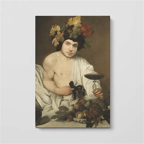 Custom Portrait of Bacchus | Custom Renaissance Canvas | Masterpiece Me