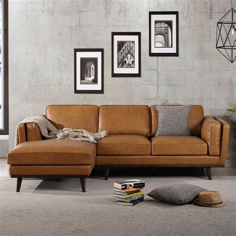 Mid Century Modern Leather Sofa Sectional - Sofa Design Ideas