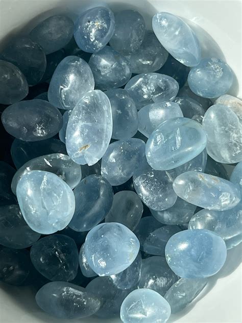 Celestite Tumbled Pocket Stone- Higher Consciousness, Angel Connection ...