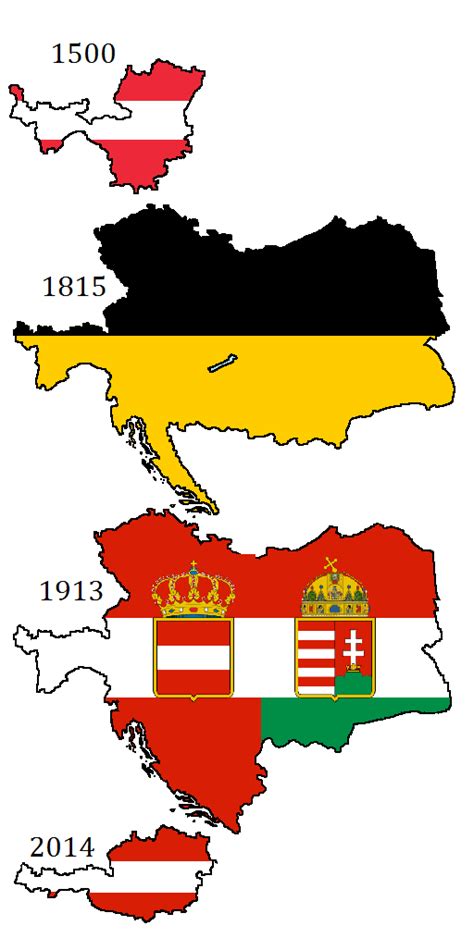 Flag maps of Austrian history by DinoSpain on DeviantArt