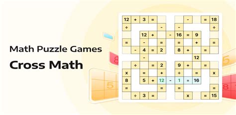 Math Puzzle Games - Cross Math