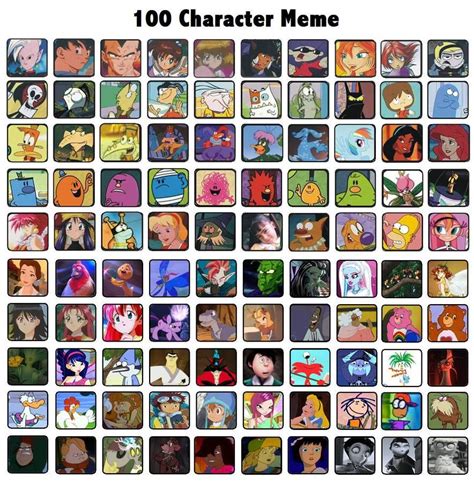 E-witches 100 character meme by Energywitch on DeviantArt | Memes ...