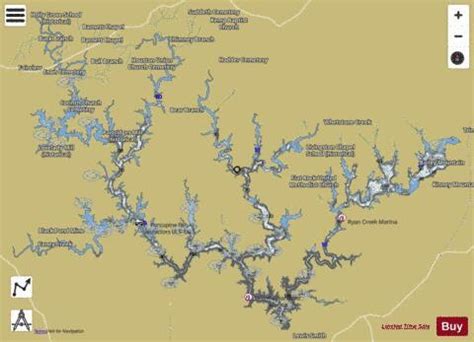 Map Of Smith Lake | Draw A Topographic Map