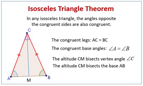 Isosceles Triangle Theorem (examples, videos, worksheets, solutions ...