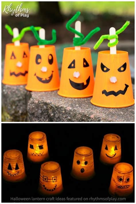 Gorgeous Glowing Halloween Lantern Crafts and Luminary Ideas