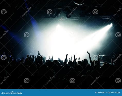 Cheering Crowd at concert stock image. Image of encore - 6671087