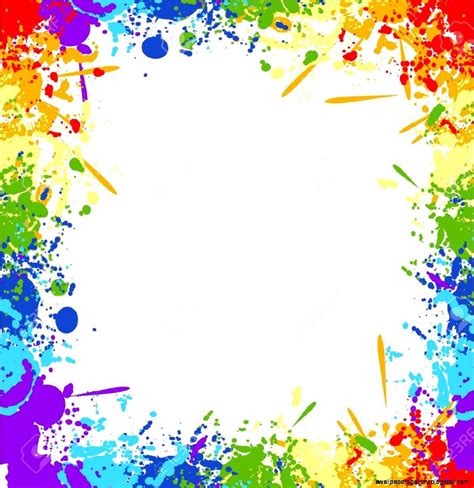 Paint Splatter Background Border - Youritch Wallpaper