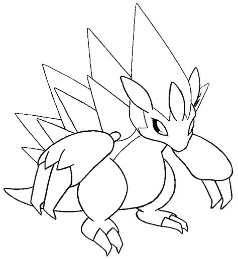 Desenho para colorir Pokémon Alola Forms : Alola Sandslash 4