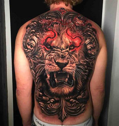 Full Back Lion Tattoo | Best Tattoo Ideas Gallery