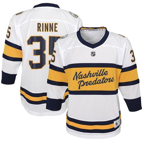 Youth Nashville Predators Pekka Rinne White 2020 Winter Classic Replica ...